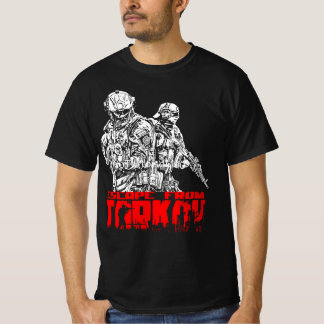 Escape från Tarkov White och Red T Shirt