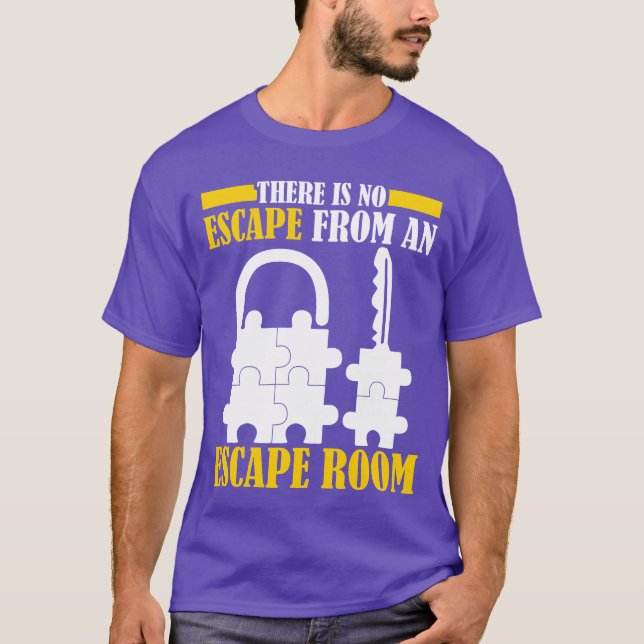 Escape Game Escape Room rolig T Shirt (Framsida)