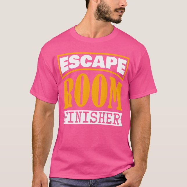 Escape Game Joke Escape Room retro T Shirt (Framsida)