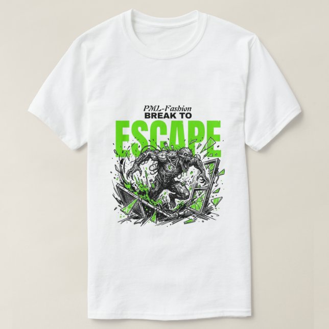 ESCAPE Mutant| Sci-Fi Skräck Grafik T Shirt (Design framsida)