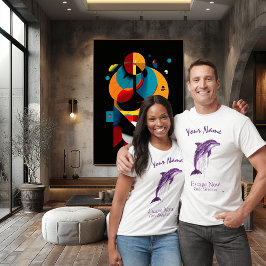 Escape Now - Kodbrytare | Cyberpunk Dolphin Art T Shirt