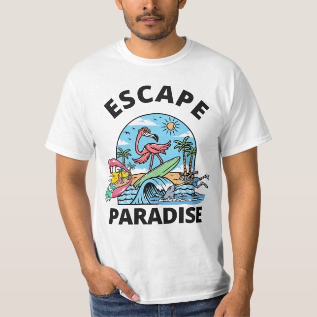 Escape Paradise T-Shirt (Framsida)