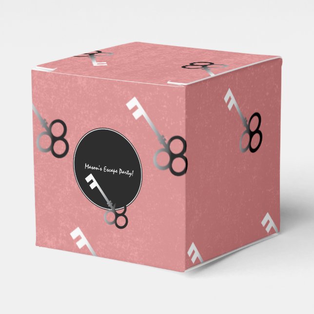 Escape Party Girls Birthday Favor Candy Box Presentaskar (Framsidan Sidan)