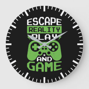 Escape Reality and Game - Video Gamer, spel Stor Klocka