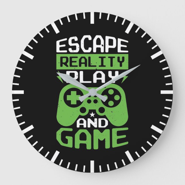 Escape Reality and Game - Video Gamer, spel Stor Klocka (Framsida)