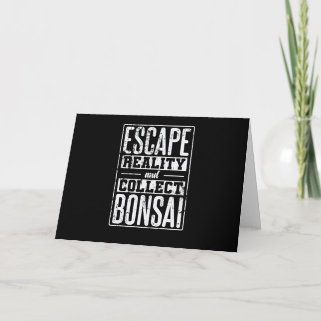 Escape Reality och Collect Bonsai Gartenkunst Kort (Framsida)
