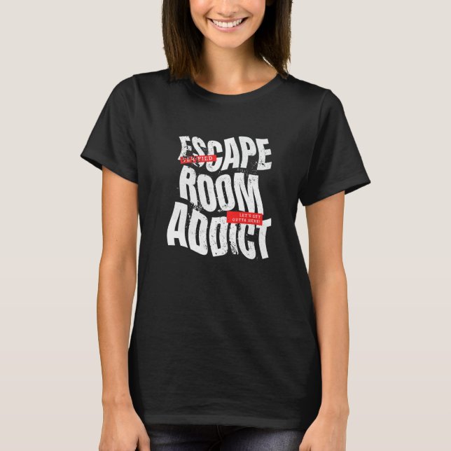 Escape Room Addict Urban Style T Shirt (Framsida)