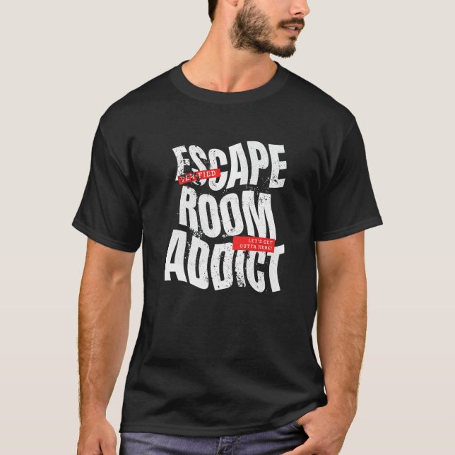 Escape Room Addict Urban Style T Shirt (Framsida)