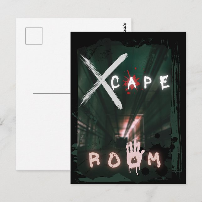 Escape Room Gömt Enigma Vykort (Fram/baksida)