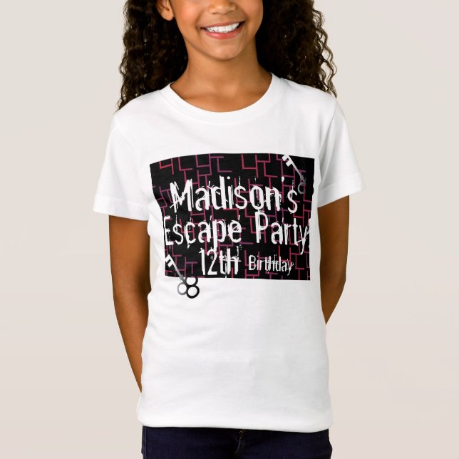 Escape Room Labyrint Födelsedagsfest   T Shirt (Framsida)