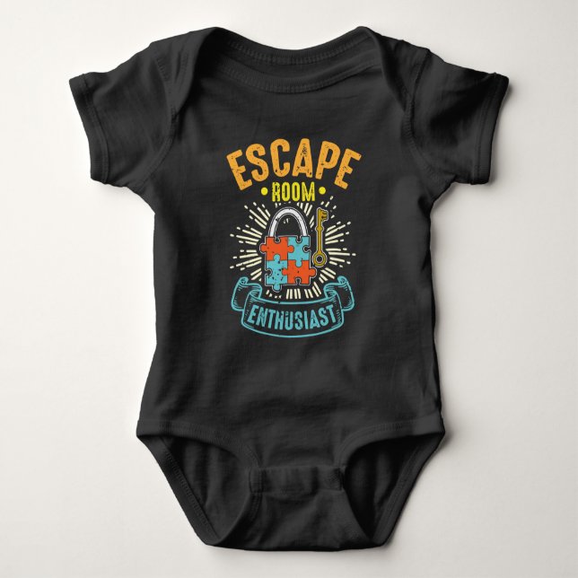 Escape Rummets entusiastPuzzle-spel Äventyr T Shirt (Framsida)