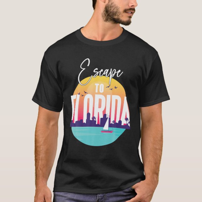 Escape till Florida T Shirt (Framsida)
