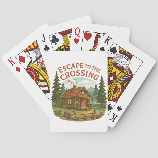 ESCAPE TO CROSSING Maggie Sullivan Mysigt Cabin Casinokort (Baksidan)