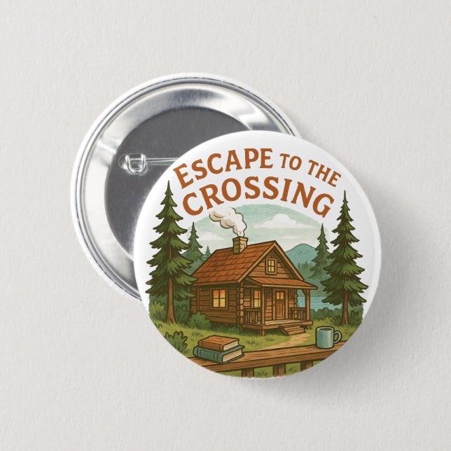 ESCAPE TO CROSSING Maggie Sullivan Mysigt Cabin Knapp (Framsida & baksida)