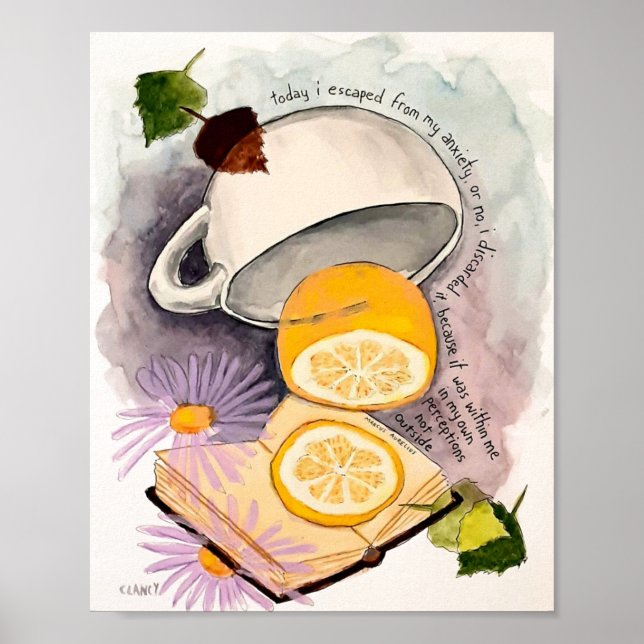 Escaped From Anxiety print Poster (Framsidan)