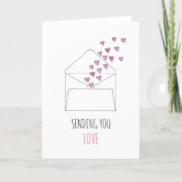 Escaping Hearts Valentine Day Folding Card Helgkort