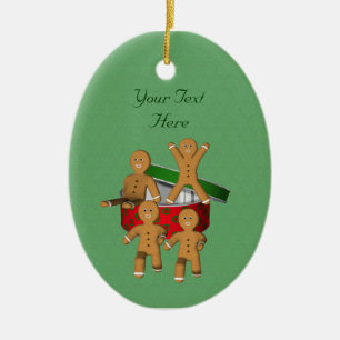 Escaping Pepparkaksgubbes Helgdag Julgransprydnad Keramik