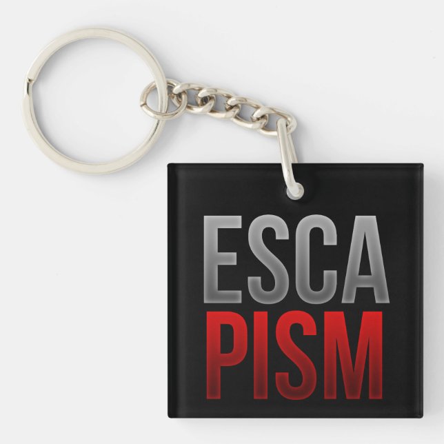 Escapism Keychain - Minimal Dreamy Aesthetic Art (Framsidan)