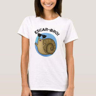 Escar-bro Funny Fransk Escargot Snigel Pun T Shirt