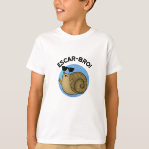 Escar-bro Funny Fransk Escargot Snigel Pun T Shirt