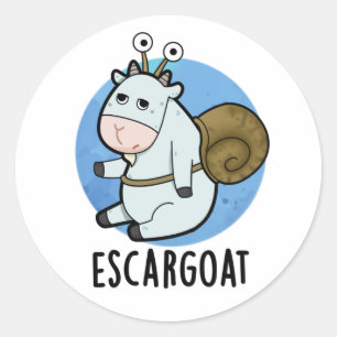 Escar-Getfunny Fransk Snigel Pun Runt Klistermärke