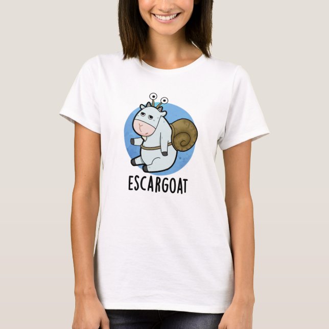 Escar-Getfunny Fransk Snigel Pun T Shirt (Framsida)