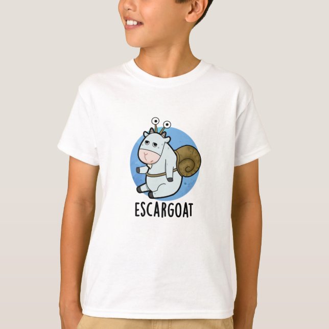 Escar-Getfunny Fransk Snigel Pun T Shirt (Framsida)