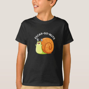 Escar-go Nöt Funny Escargot Snigel Pun Mörk BG T Shirt