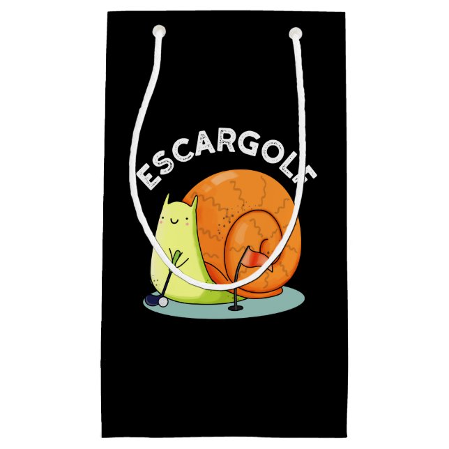 Escar-golf Funny Escargot Snigel Pun Mörk BG (Framsidan)