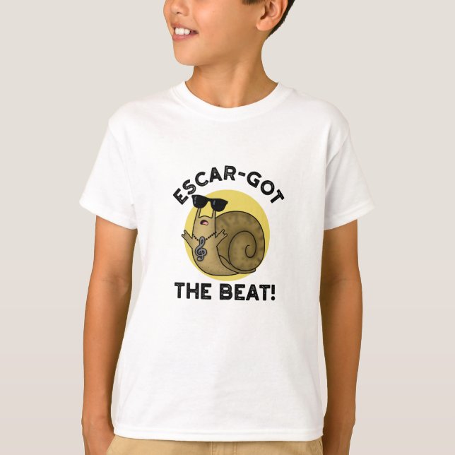 Escar-har Beat Funny Fransk Snigel Pun T Shirt (Framsida)