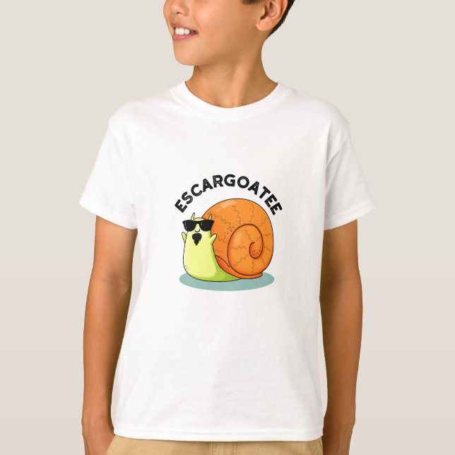 Escargoatee Funny Snigel Escargot Pun T Shirt (Framsida)