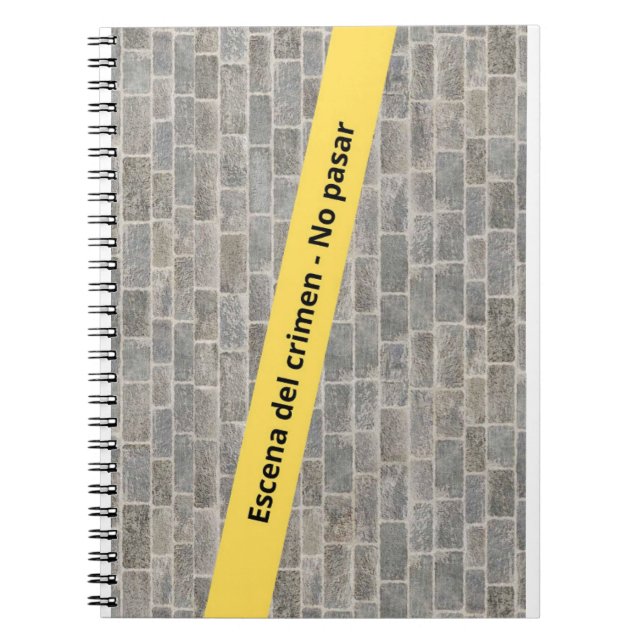 Escena del crimen anteckningsbok (Framsidan)