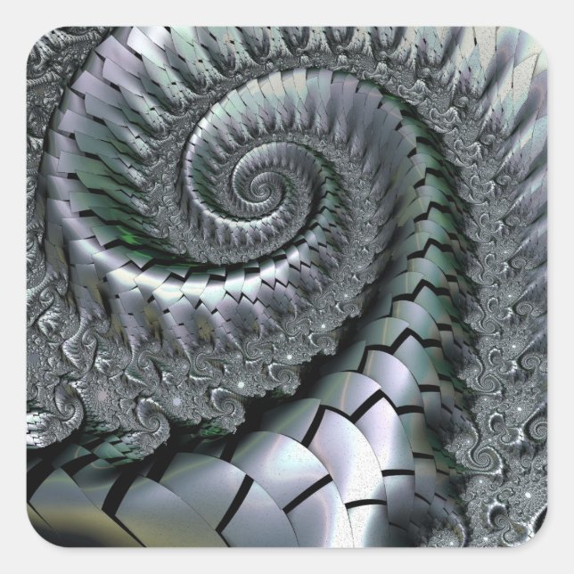 Escheresque Fyrkantigt Klistermärke (Framsida)