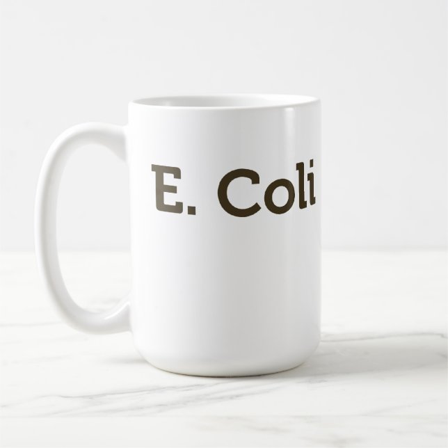 Escherichia Coli händer Kaffemugg (Vänster)