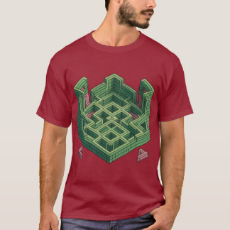 Eschers Maze: Intricate Geometric Puzzle T Shirt