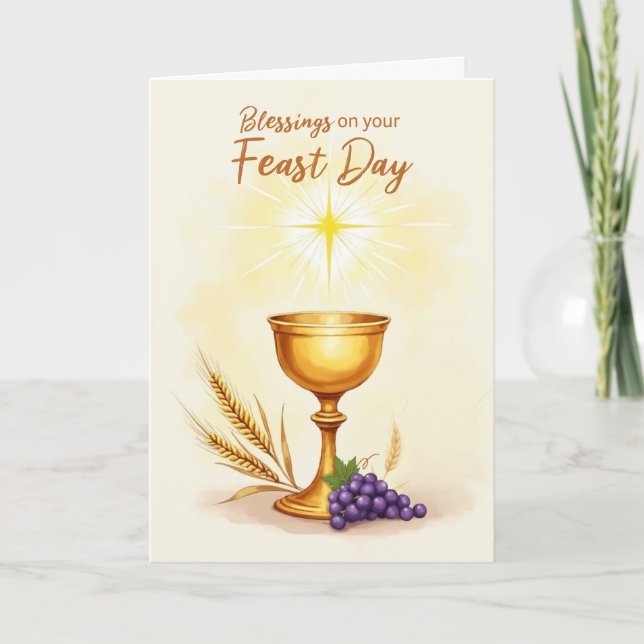Eschyst Chalice Wheat under festdagen Kort (Framsida)