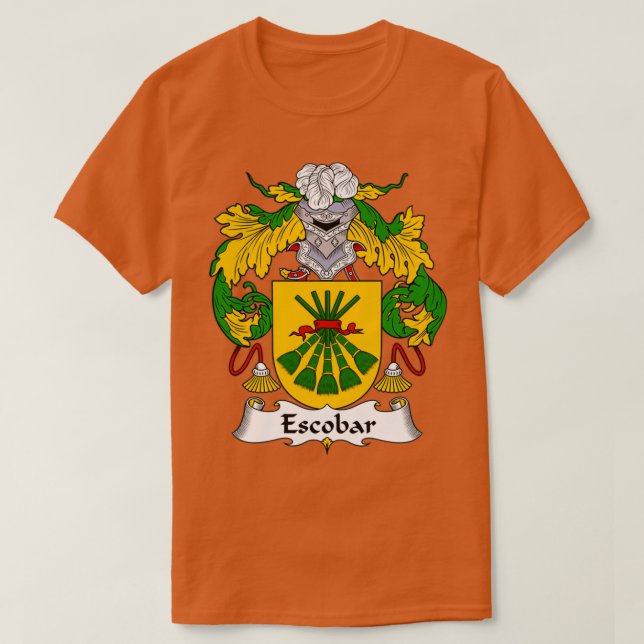 Escobar Jackande av Arm Family Crest T Shirt (Design framsida)