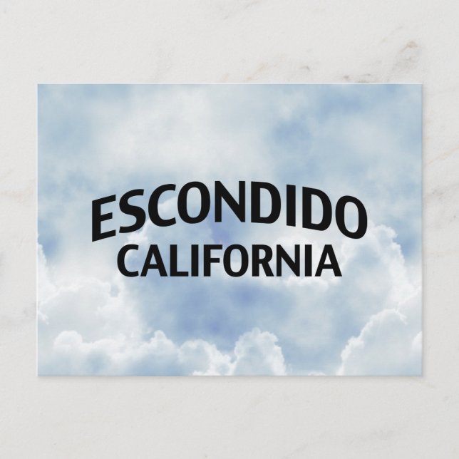 Escondido California Vykort (Framsida)