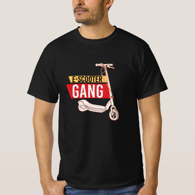 EScooter Gang Scooter T Shirt (Framsida)