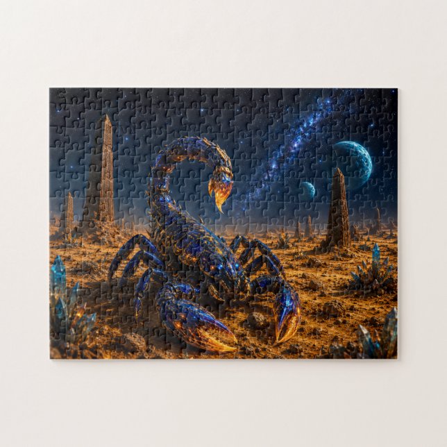 Escorpión Cósmico — Guardián del Planeta Alienígen Pussel (Horisontell)
