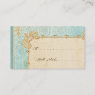 Escort Bordsnummer Cards - Fleur di Lys Damask 2 Placeringskort