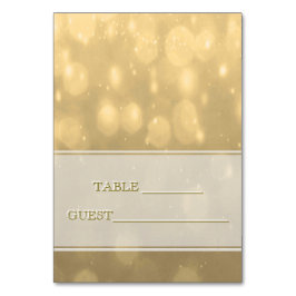 Escort Guld Bokeh Bordsnummer