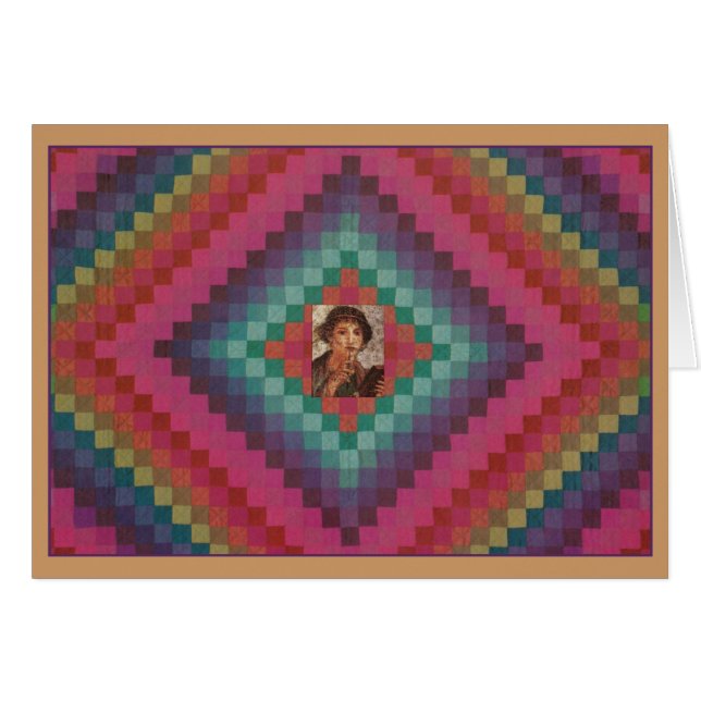 Escritora en empezar lahora de hälsningskort (Framsidan Horizontal)