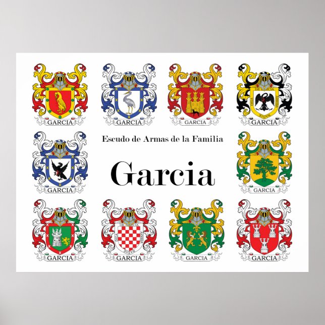 Escudo de Armas de Familia Poster (Framsidan)