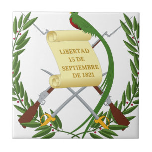 Escudo de armas de Guatemala - Jackande av arm Kakelplatta