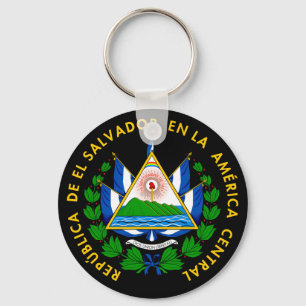 Escudo de El Salvador Nyckelring