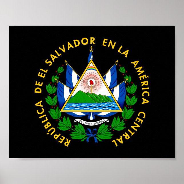 Escudo de El Salvador Poster (Framsidan)