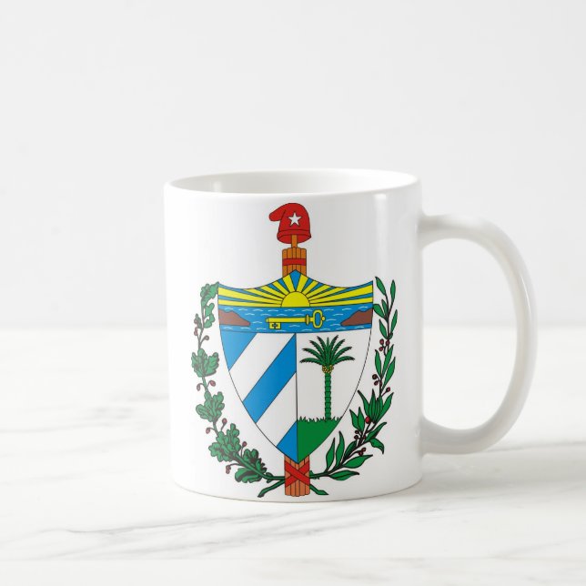 Escudo de la Republica de Kuba Kaffemugg (Höger)