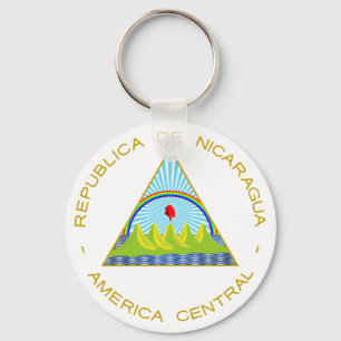 Escudo de Nicaragua Nyckelring
