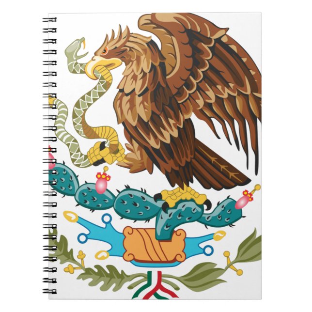 Escudo Nacional de México - Emblema Mexicano Anteckningsbok (Framsidan)